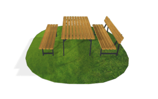 Sitzgruppe ‚Haldenlsleben barreriefrei‘